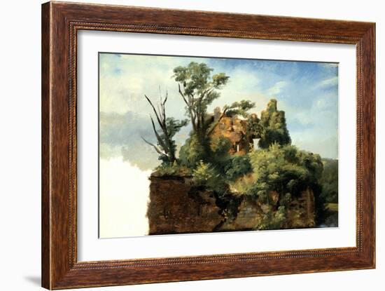 Landscape with Ruins, c.1782-5-Pierre Henri de Valenciennes-Framed Giclee Print