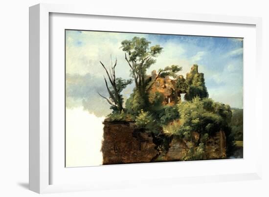 Landscape with Ruins, c.1782-5-Pierre Henri de Valenciennes-Framed Giclee Print