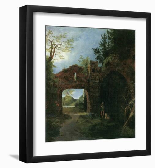 Landscape with Ruins-Karl Blechen-Framed Art Print