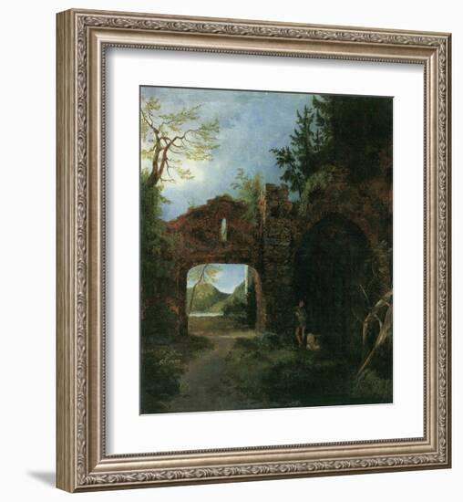 Landscape with Ruins-Karl Blechen-Framed Art Print