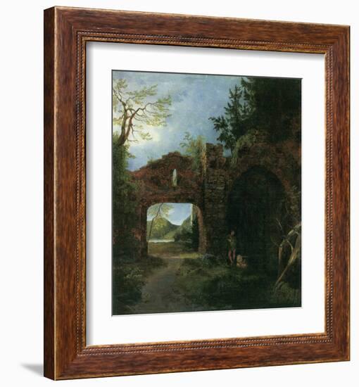 Landscape with Ruins-Karl Blechen-Framed Art Print