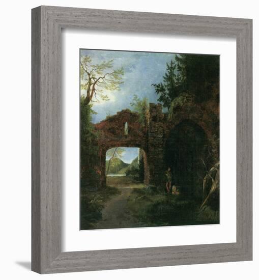 Landscape with Ruins-Karl Blechen-Framed Art Print