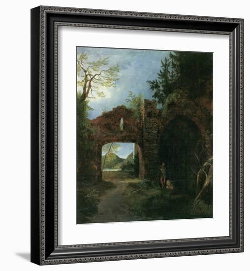 Landscape with Ruins-Karl Blechen-Framed Art Print