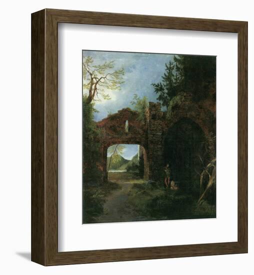 Landscape with Ruins-Karl Blechen-Framed Art Print