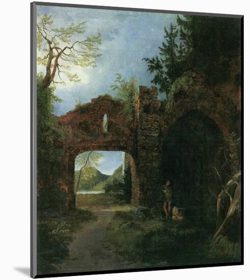 Landscape with Ruins-Karl Blechen-Mounted Art Print