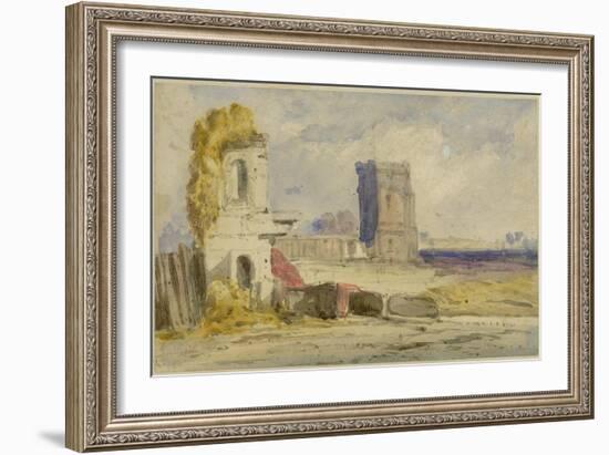 Landscape with Ruins-William Callow-Framed Giclee Print