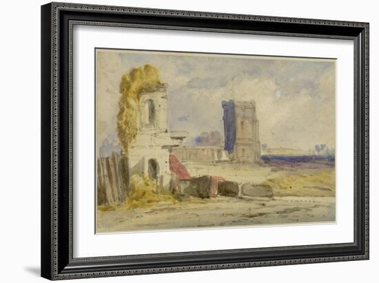 Landscape with Ruins-William Callow-Framed Giclee Print