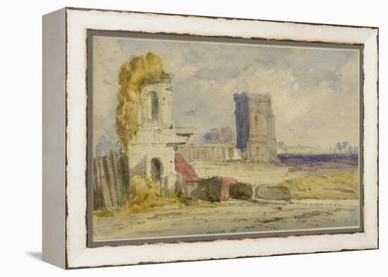 Landscape with Ruins-William Callow-Framed Premier Image Canvas