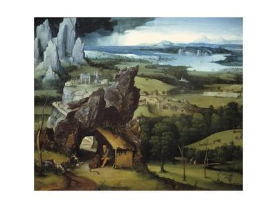 'Landscape with Saint Jerome by Joachim Patinir' Giclee Print | Art.com
