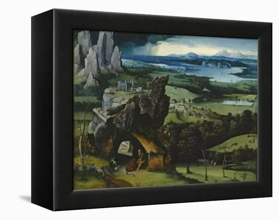 Landscape with Saint Jerome-Joachim Patinir-Framed Premier Image Canvas