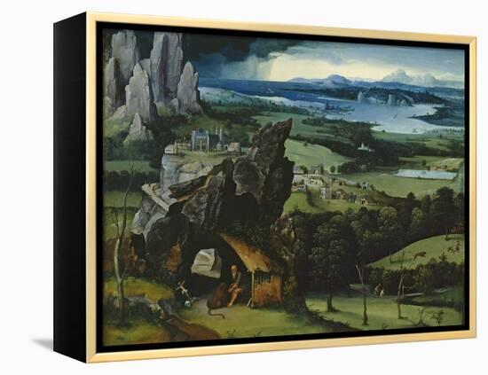 Landscape with Saint Jerome-Joachim Patinir-Framed Premier Image Canvas