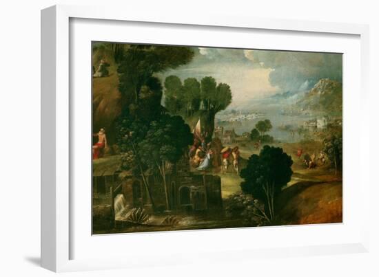 Landscape with Saints-Dosso Dossi-Framed Giclee Print