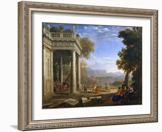 Landscape with Samuel and David-Claude Lorraine-Framed Giclee Print