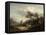 Landscape with Sheep-Thomas Gainsborough-Framed Premier Image Canvas