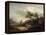 Landscape with Sheep-Thomas Gainsborough-Framed Premier Image Canvas