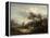 Landscape with Sheep-Thomas Gainsborough-Framed Premier Image Canvas