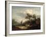Landscape with Sheep-Thomas Gainsborough-Framed Giclee Print