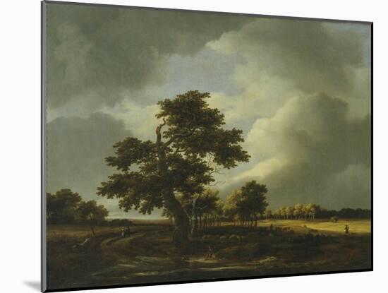 Landscape with Shepherds and Peasants-Jacob Van Ruysdael-Mounted Giclee Print