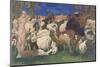 Landscape With Shepherds Daphnis And Chloé-Leon Bakst-Mounted Premium Giclee Print