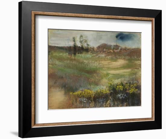 Landscape with Smokestacks, C.1890-Edgar Degas-Framed Giclee Print