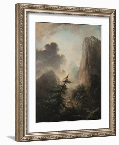 Landscape with Spruce, c.1780-Elias Martin-Framed Giclee Print