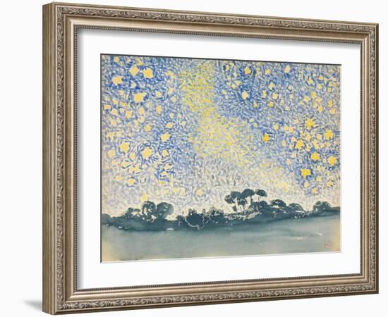 Landscape with Stars, c.1905-08-Henri-Edmond Cross-Framed Giclee Print