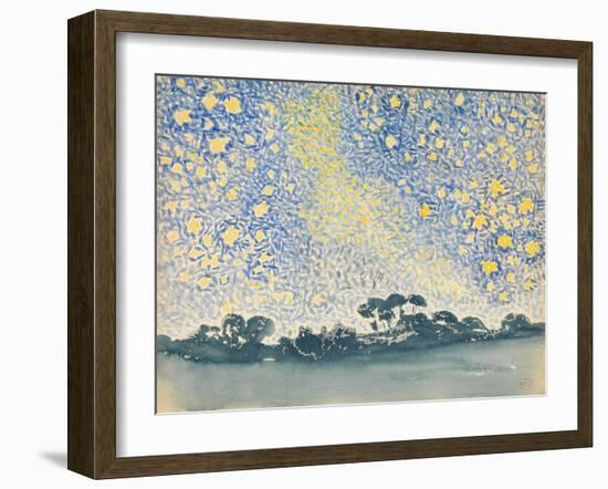 Landscape with Stars, c.1905-08-Henri-Edmond Cross-Framed Giclee Print