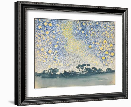 Landscape with Stars, c.1905-08-Henri-Edmond Cross-Framed Giclee Print