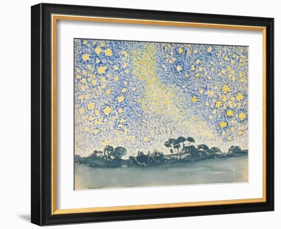 Landscape with Stars, c.1905-08-Henri-Edmond Cross-Framed Giclee Print