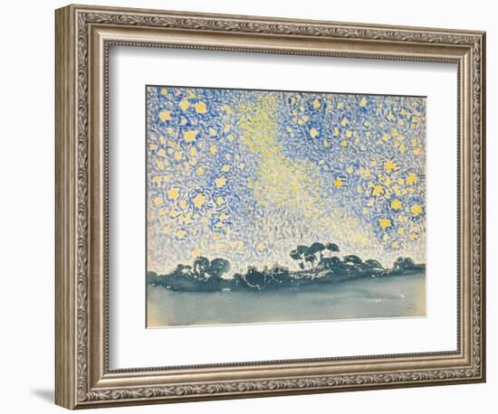 Landscape with Stars, c.1905-08-Henri-Edmond Cross-Framed Giclee Print