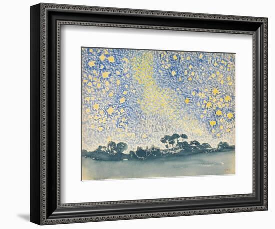 Landscape with Stars, c.1905-08-Henri-Edmond Cross-Framed Giclee Print