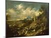 Landscape with Stormy Sea, Ca 1720-Alessandro Magnasco-Mounted Giclee Print