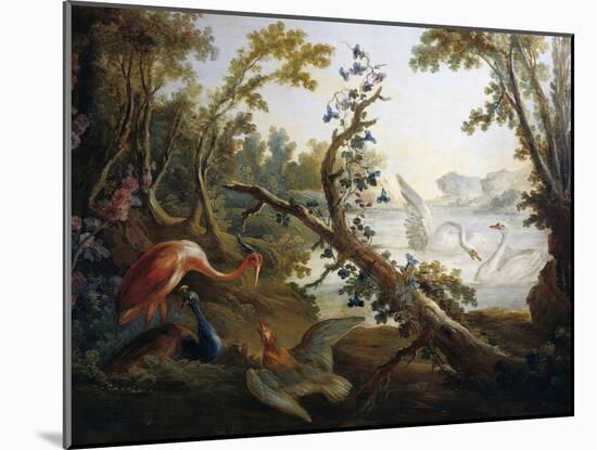 Landscape with Swans-Francois Boucher-Mounted Giclee Print