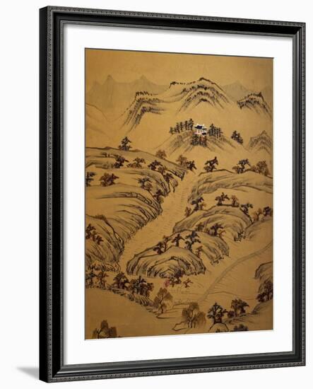 Landscape with Temple-null-Framed Giclee Print
