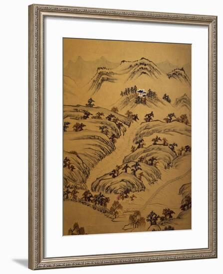 Landscape with Temple-null-Framed Giclee Print
