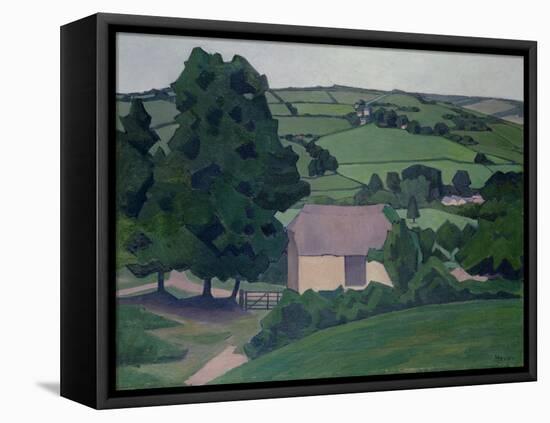 Landscape with Thatched Barn-Robert Polhill Bevan-Framed Premier Image Canvas