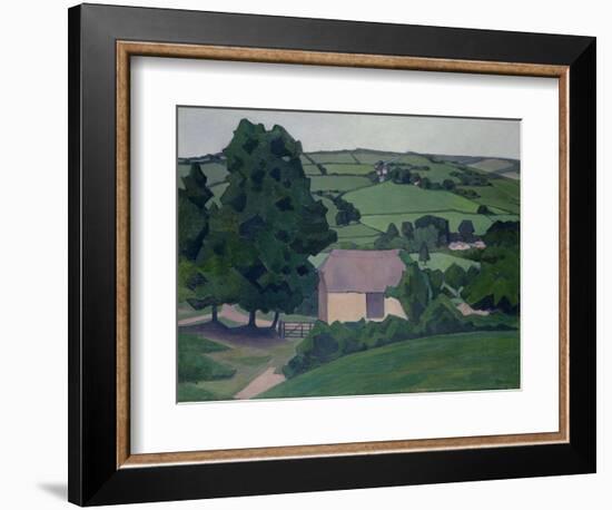 Landscape with Thatched Barn-Robert Polhill Bevan-Framed Giclee Print