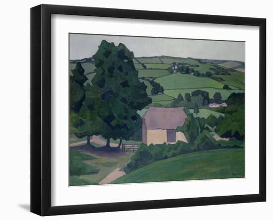 Landscape with Thatched Barn-Robert Polhill Bevan-Framed Giclee Print