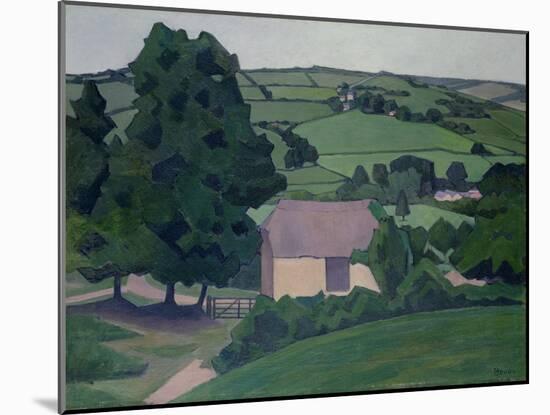 Landscape with Thatched Barn-Robert Polhill Bevan-Mounted Giclee Print