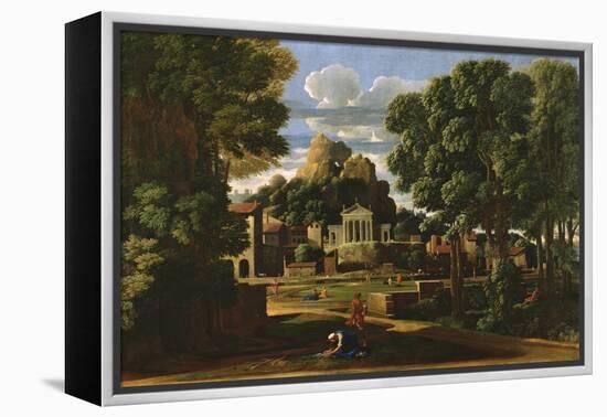 Landscape with the Ashes of Phocion, 1648 (Oil on Canvas)-Nicolas Poussin-Framed Premier Image Canvas