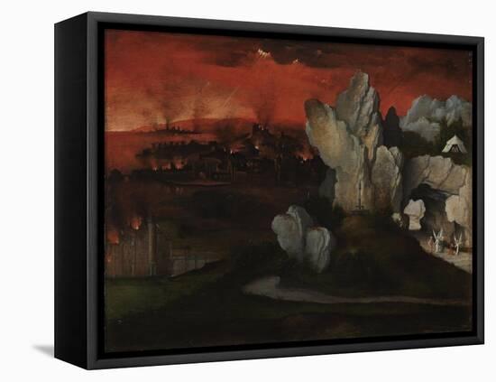 Landscape with the Destruction of Sodom and Gomorrah, C. 1520-Joachim Patinir-Framed Premier Image Canvas