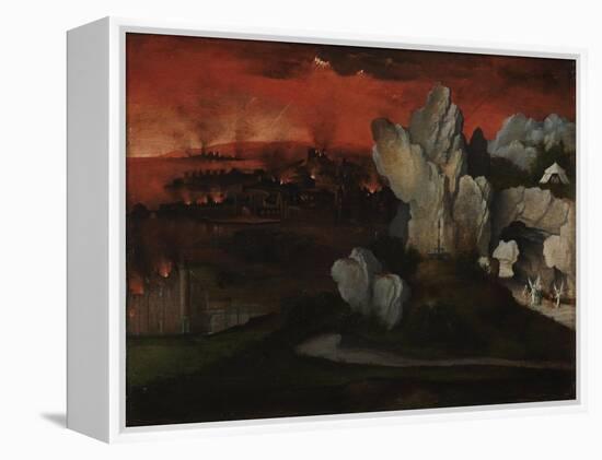 Landscape with the Destruction of Sodom and Gomorrah, C. 1520-Joachim Patinir-Framed Premier Image Canvas