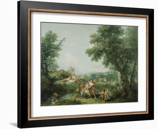 Landscape with the Education of Bacchus, 1744-Francesco Zuccarelli-Framed Giclee Print