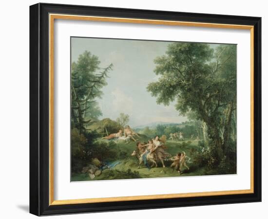 Landscape with the Education of Bacchus, 1744-Francesco Zuccarelli-Framed Giclee Print