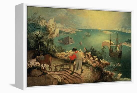 Landscape with the Fall of Icarus, about 1558-Pieter Bruegel the Elder-Framed Premier Image Canvas