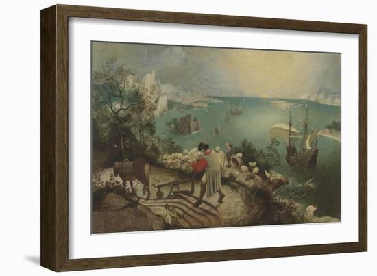 Landscape with the Fall of Icarus, C. 1560-Pieter Bruegel the Elder-Framed Giclee Print