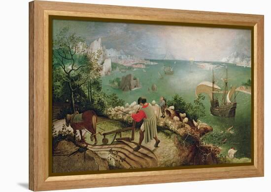 Landscape with the Fall of Icarus, circa 1555-Pieter Bruegel the Elder-Framed Premier Image Canvas