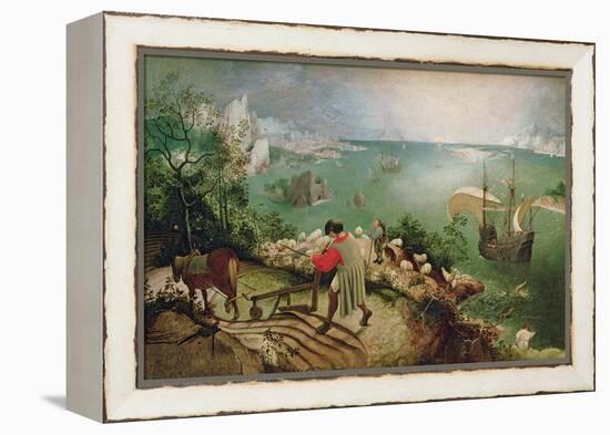 Landscape with the Fall of Icarus, circa 1555-Pieter Bruegel the Elder-Framed Premier Image Canvas