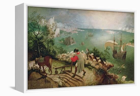 Landscape with the Fall of Icarus, circa 1555-Pieter Bruegel the Elder-Framed Premier Image Canvas