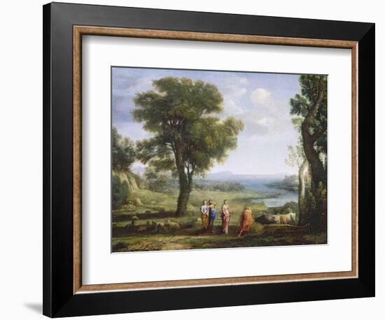 Landscape with the Heliads Searching for their Brother Phaeton-Claude Lorraine-Framed Giclee Print